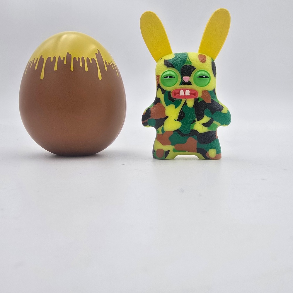Fuggler Funny Ugly Monster CAMO Bunny Figure Rabbitacular Easter Egg yellowgreen